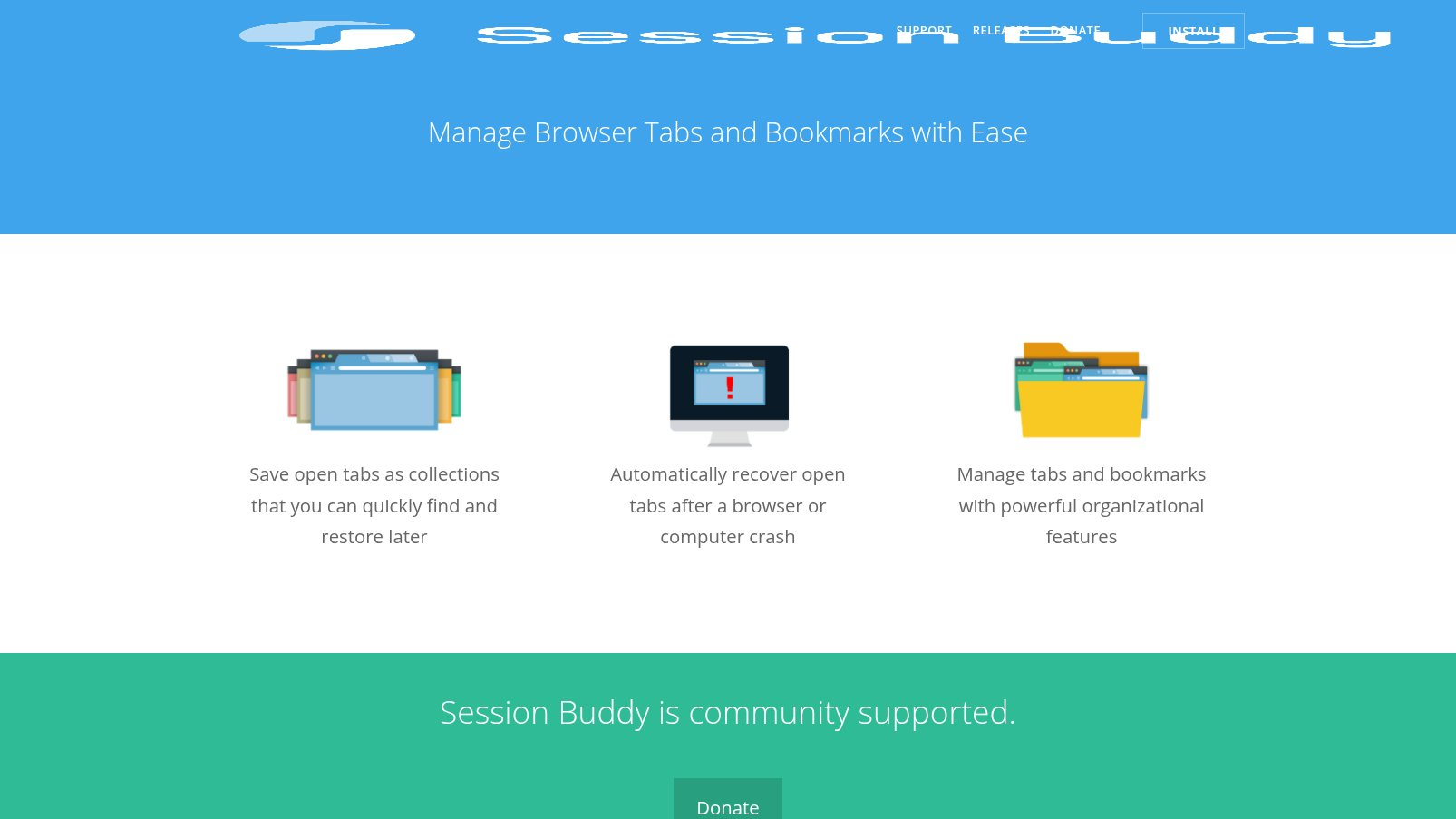 Session Buddy Screenshot